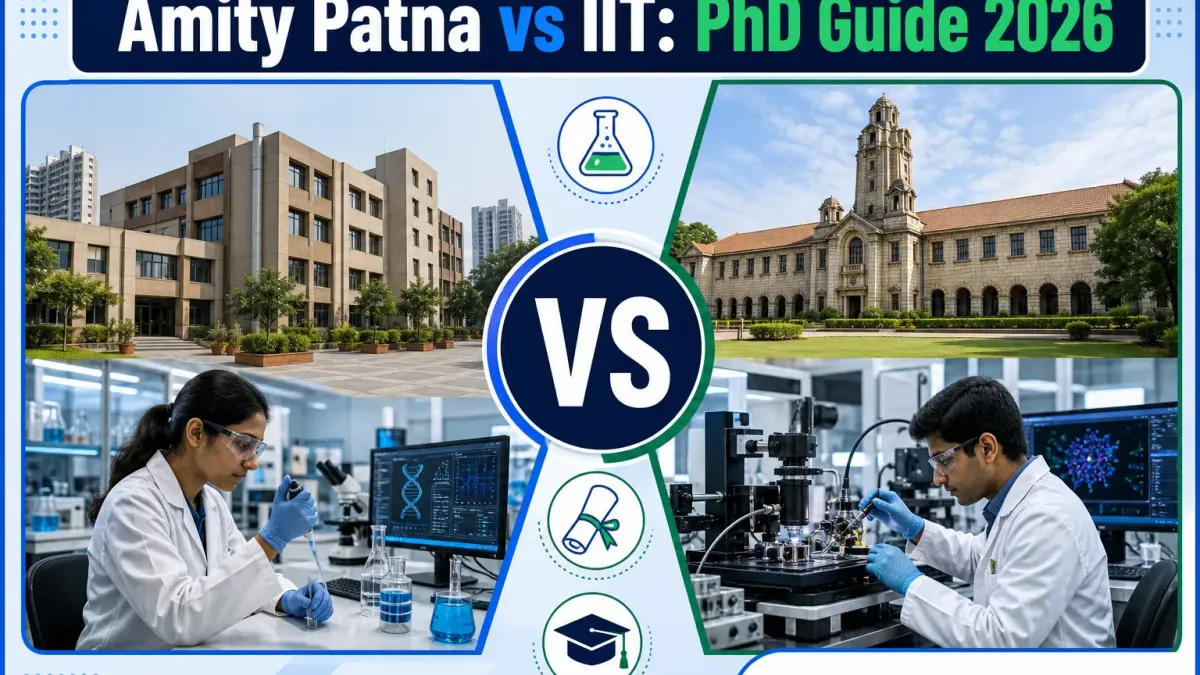 Amity Patna Bihar or IIT Patna for PhD? Fees, Branches & Placements