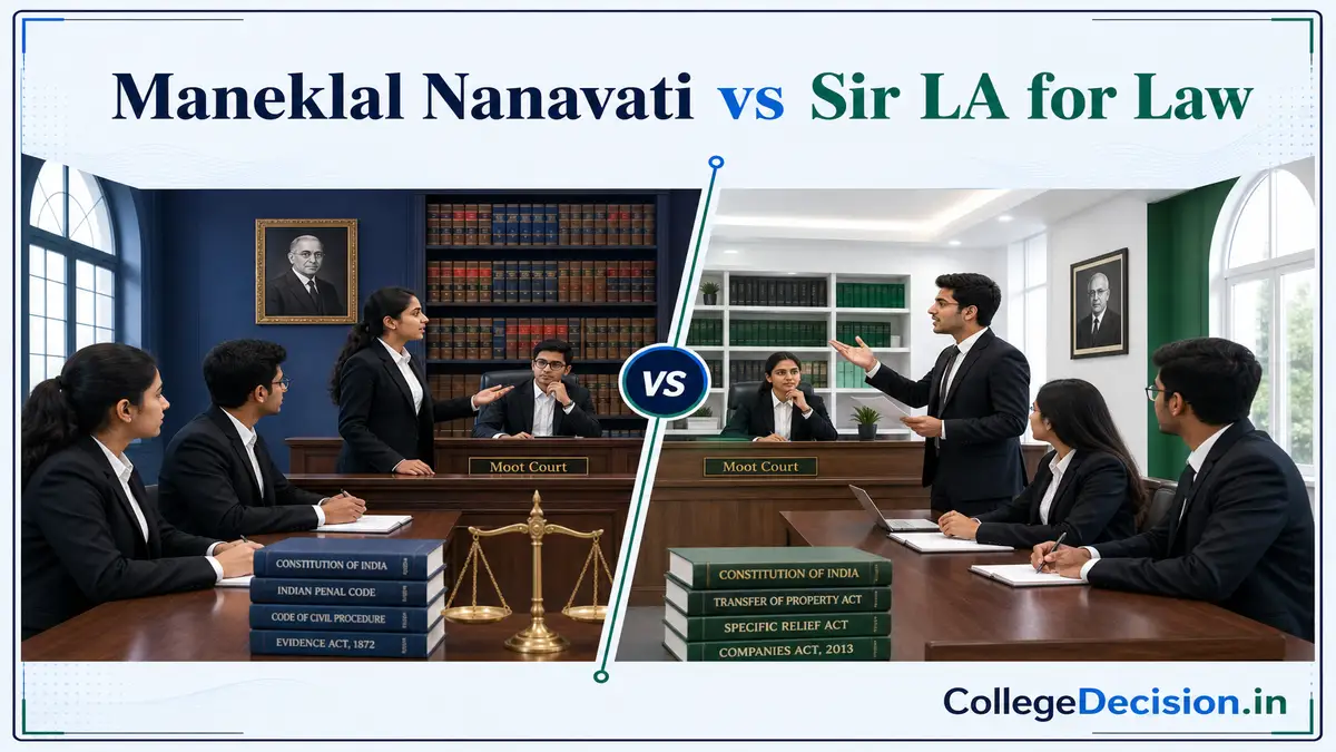Maneklal Nanavati Law College or Sir LA Shah Law College for LLB? Fees, Branches & Placements