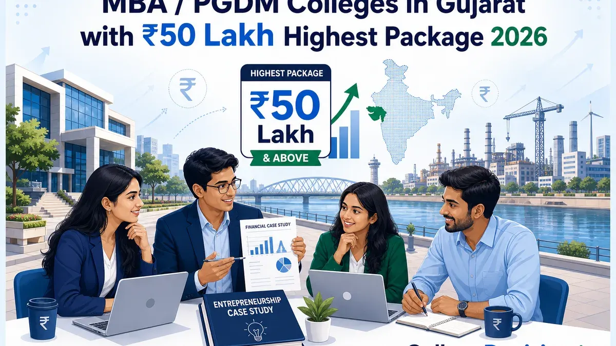 MBA / PGDM Colleges in Gujarat with 50 Lakh Highest Package 2026