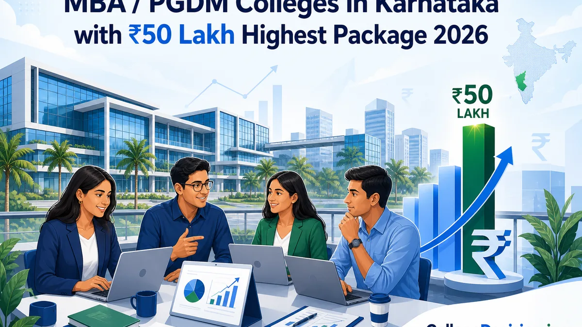 MBA / PGDM Colleges in Karnataka with 50 Lakh Highest Package 2026