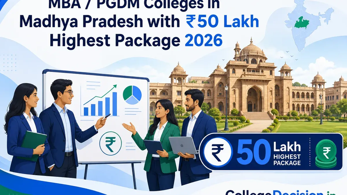 MBA / PGDM Colleges in Madhya Pradesh with 50 Lakh Highest Package 2026