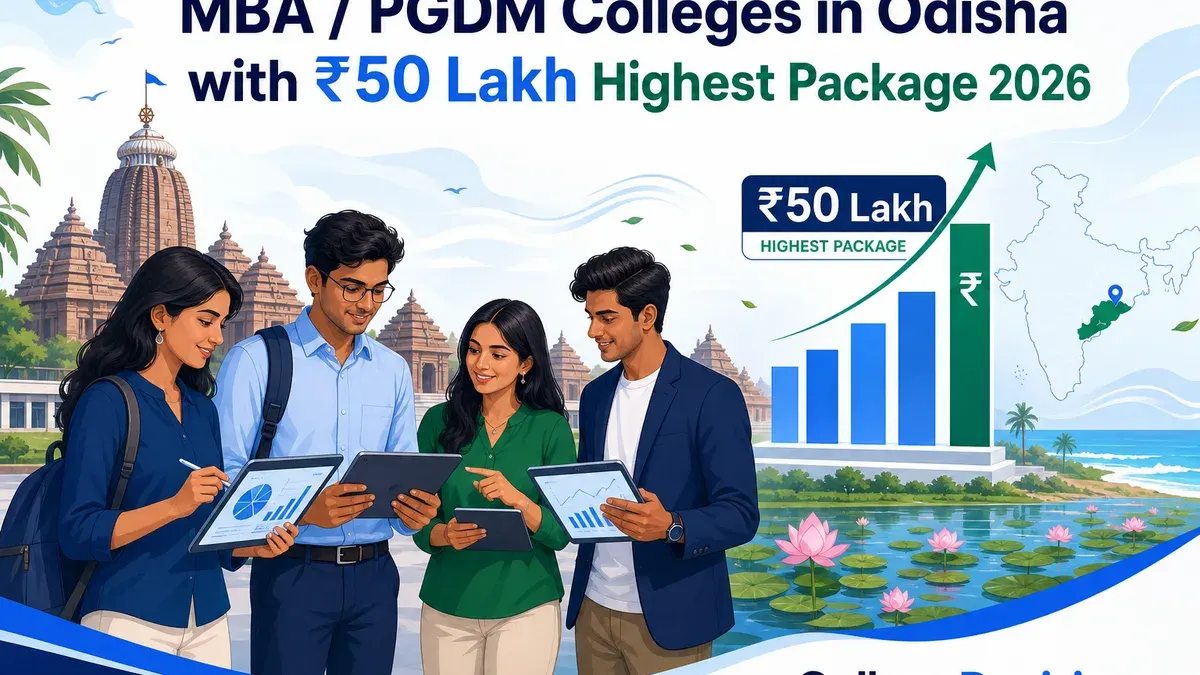 MBA / PGDM Colleges in Odisha with 50 Lakh Highest Package 2026