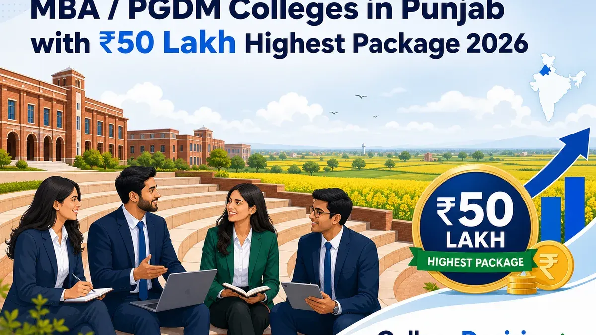 MBA / PGDM Colleges in Punjab with 50 Lakh Highest Package 2026