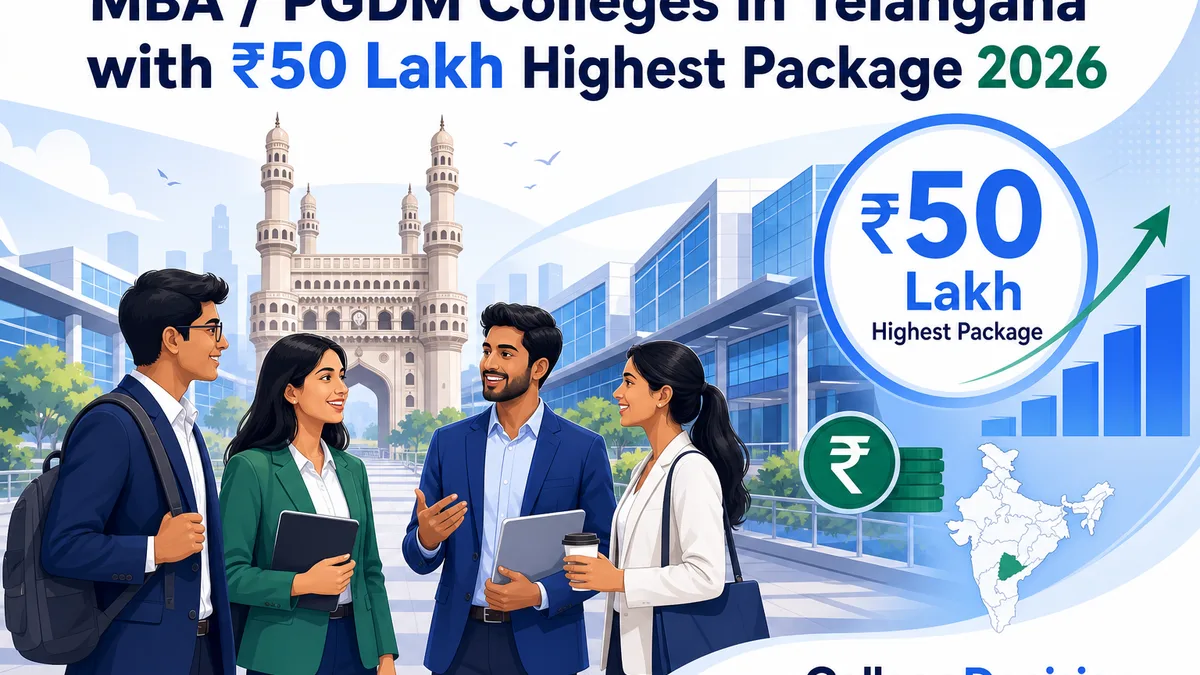 MBA / PGDM Colleges in Telangana with 50 Lakh Highest Package 2026