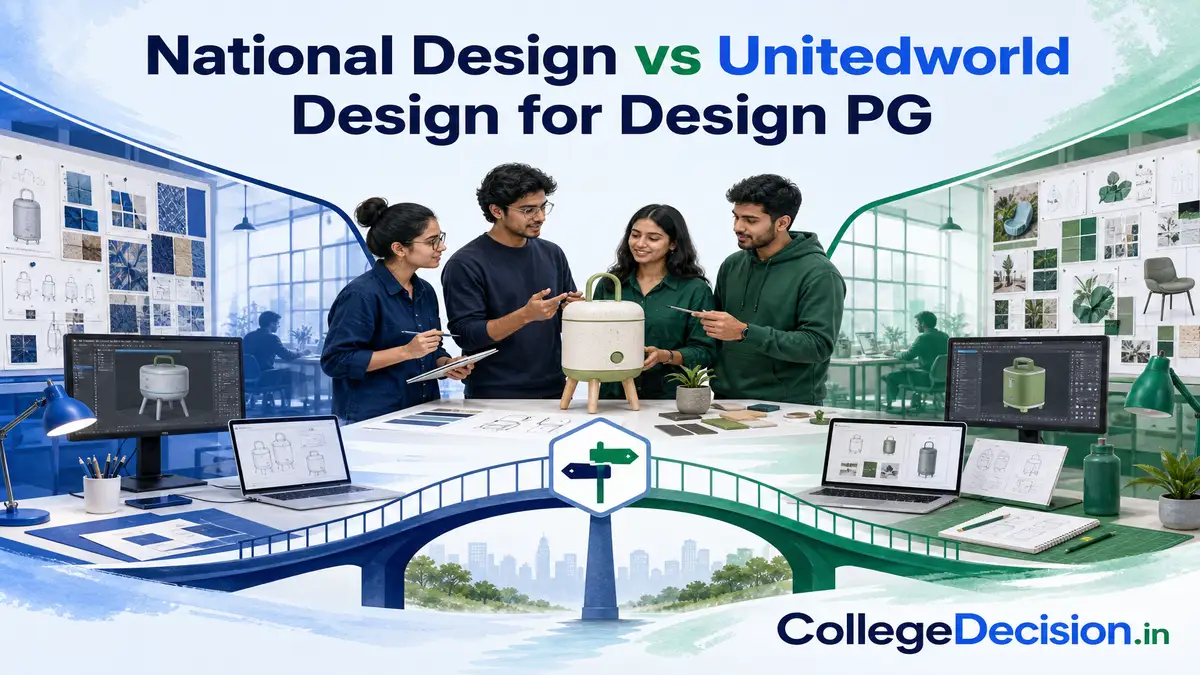 NID Ahmedabad or Unitedworld Institute of Design for Master Of Design? Fees, Branches & Placements