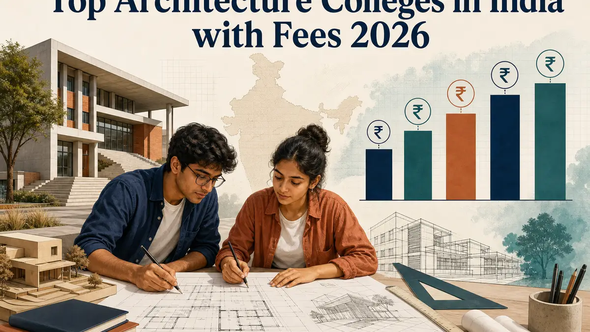 Top B.Arch Colleges in India with Fees 2026