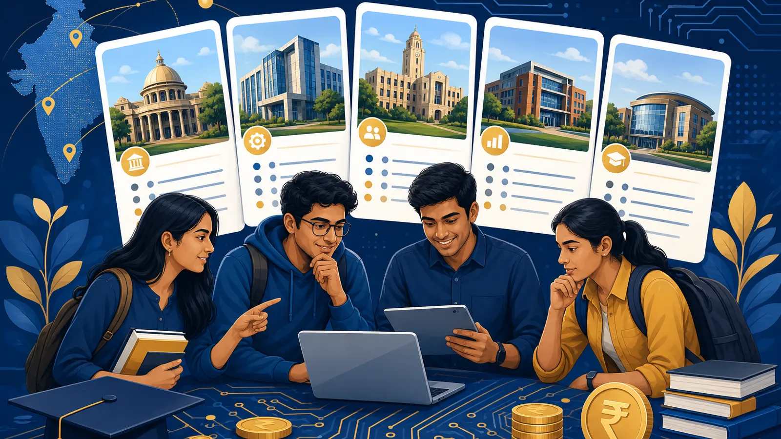 Top B.Tech / B.E. Colleges in India with Fees 2026