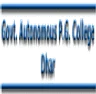 Government PG College- Dhar, Dhar college logo
