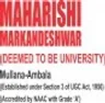 Maharishi Markandeshwar University - MMU, Ambala college logo