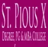 St Pious X College, Hyderabad logo